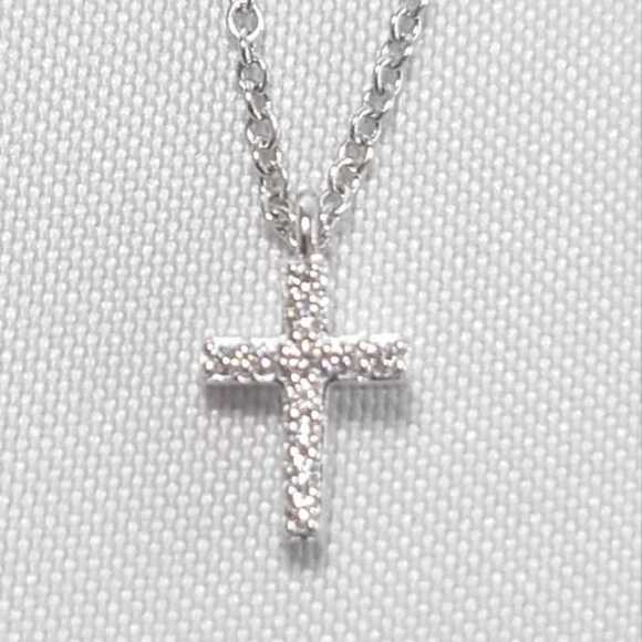 Tiffany Metro Cross Mini Diamond Necklace & Co.